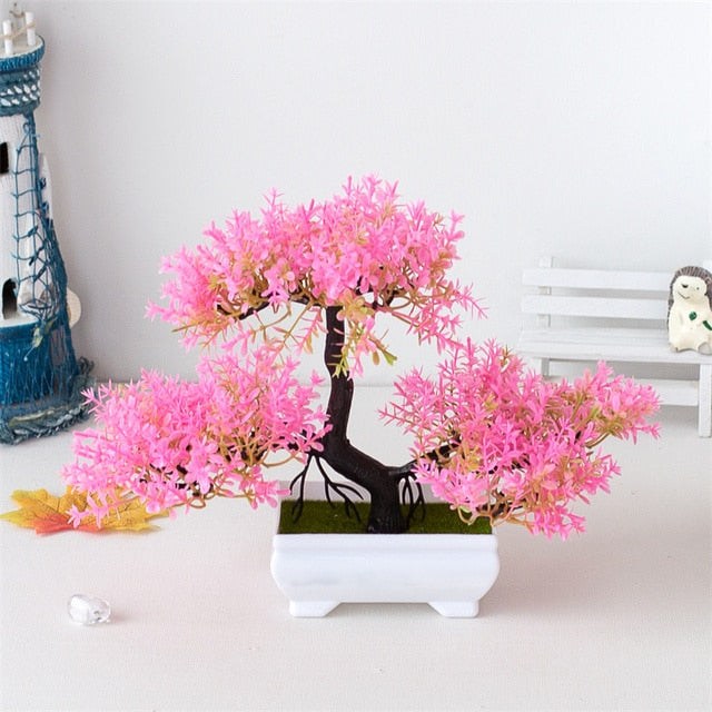 Artificial Bonsai Plant Tree Pot