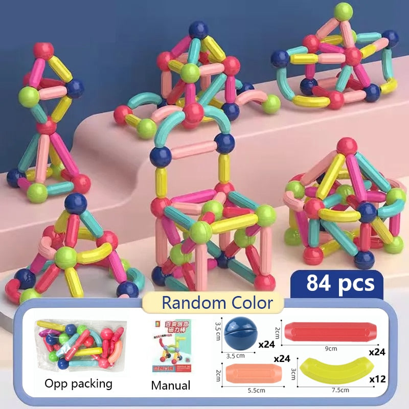 Educational Magnetic Building Sticks